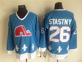 Nordiques 26 Stastny Light Blue CCM Throwback Jersey,baseball caps,new era cap wholesale,wholesale hats